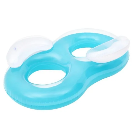 Bestway 1.88m x 1.17m double ring lounge (contents:one float, repair patch)
